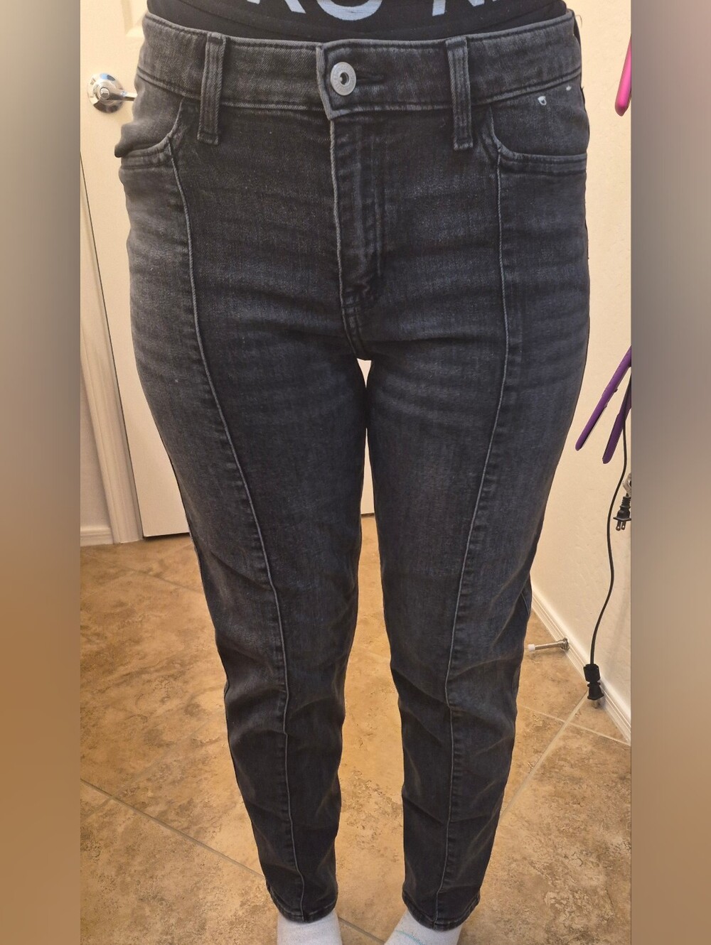 Girls Abercrombie Kids High Rise Mom Jeans